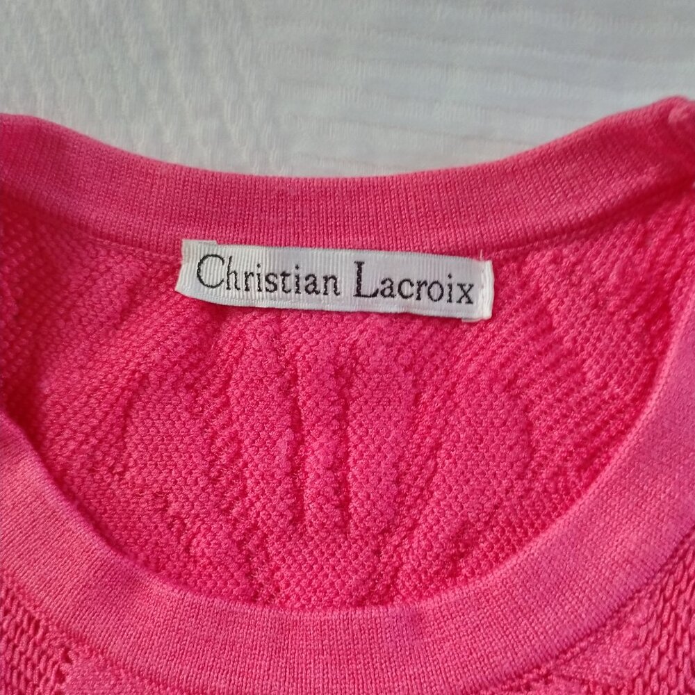 Christian Lacroix Summer Knit Sweater & Skirt Set, size S - Picture 10 of 11